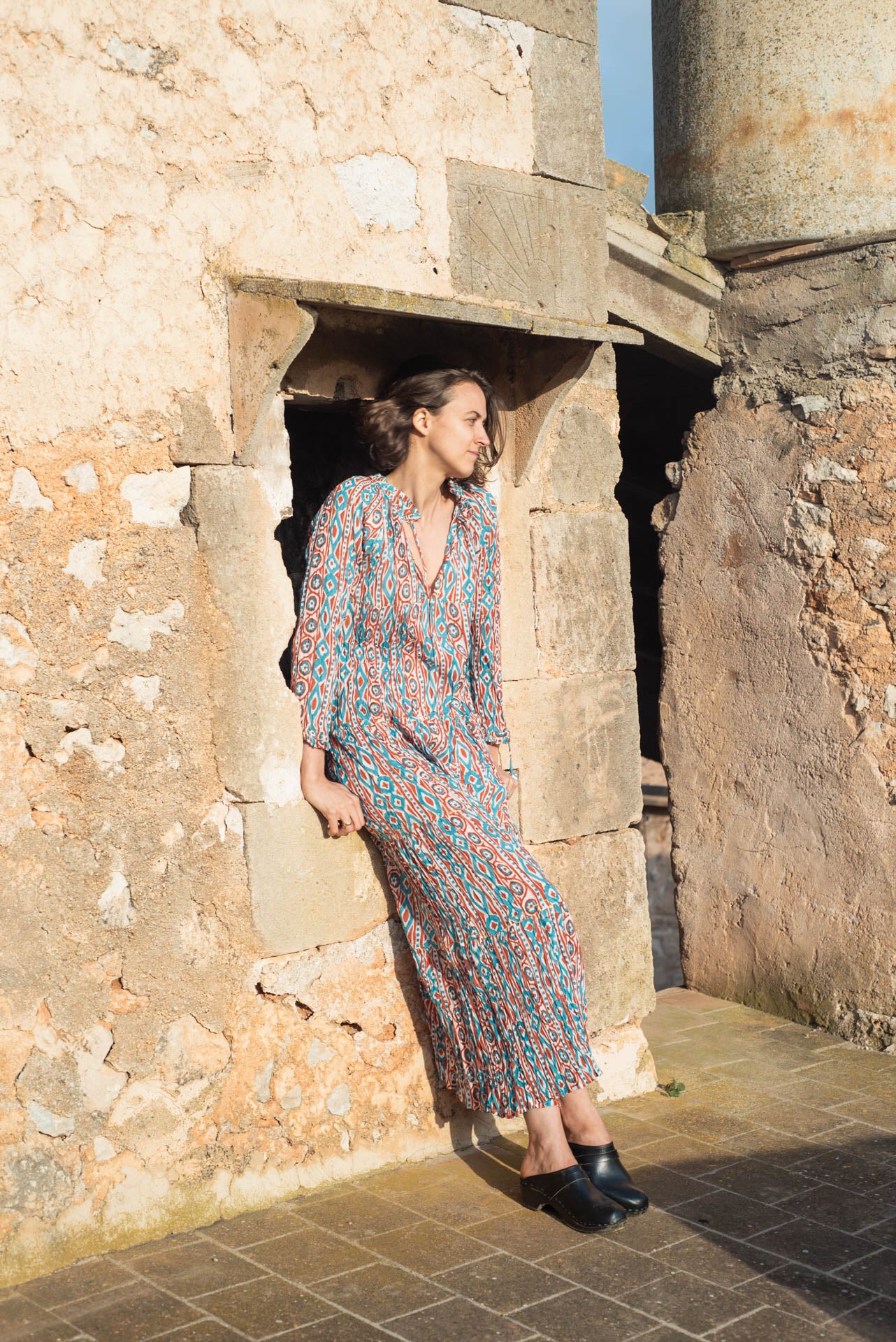 Gloria Crushed Cotton Dress