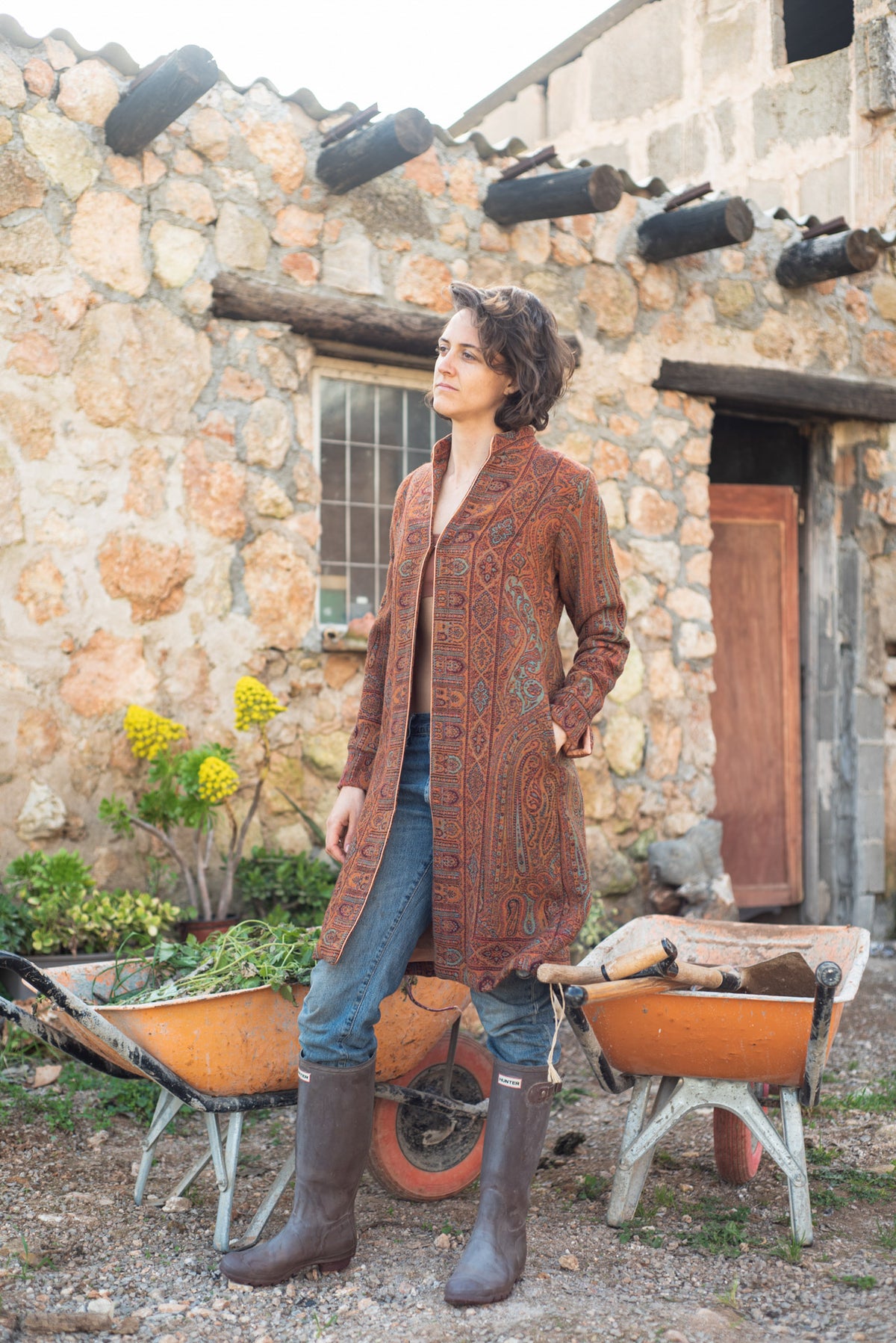 Jamawar Coat