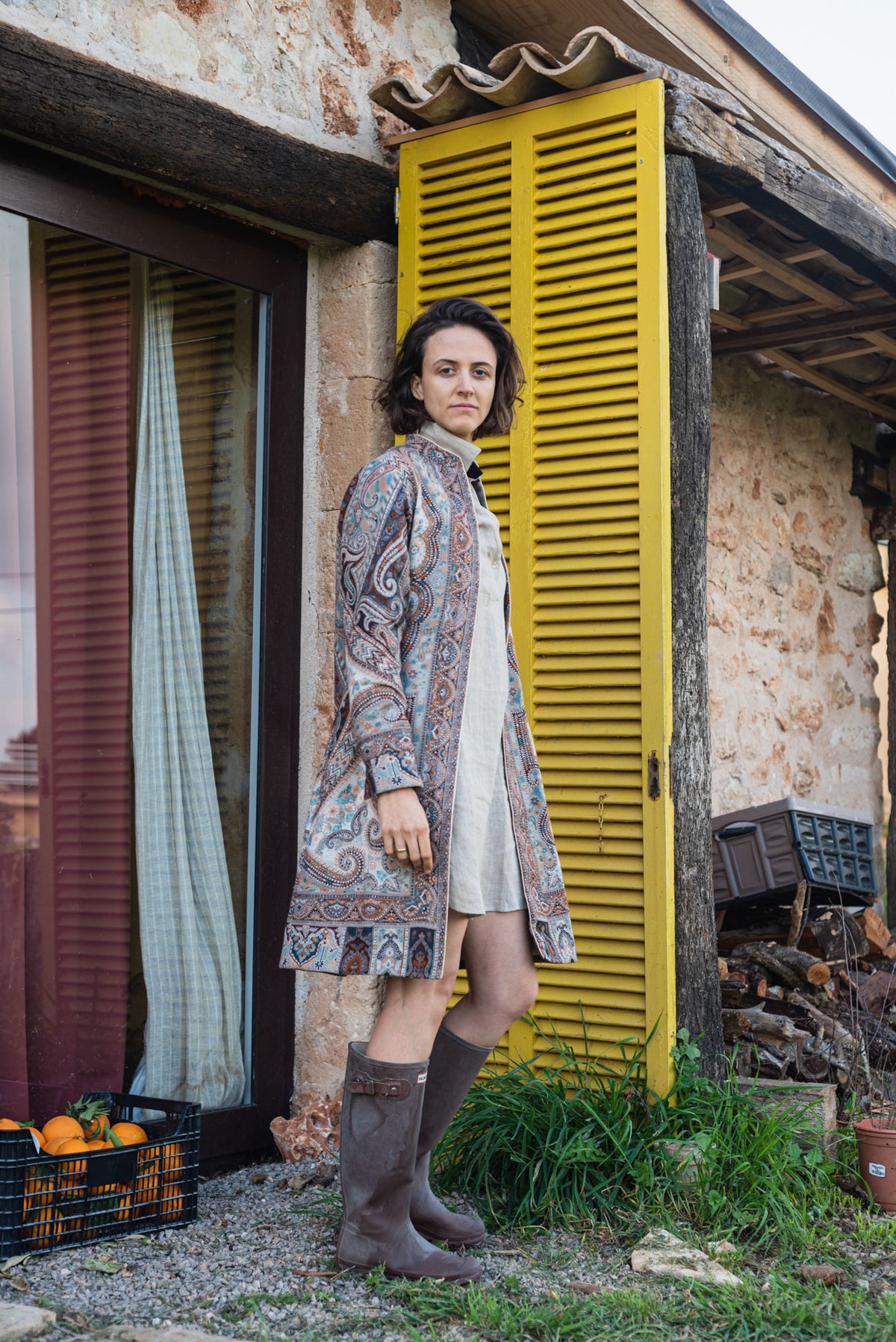 Jamawar Coat