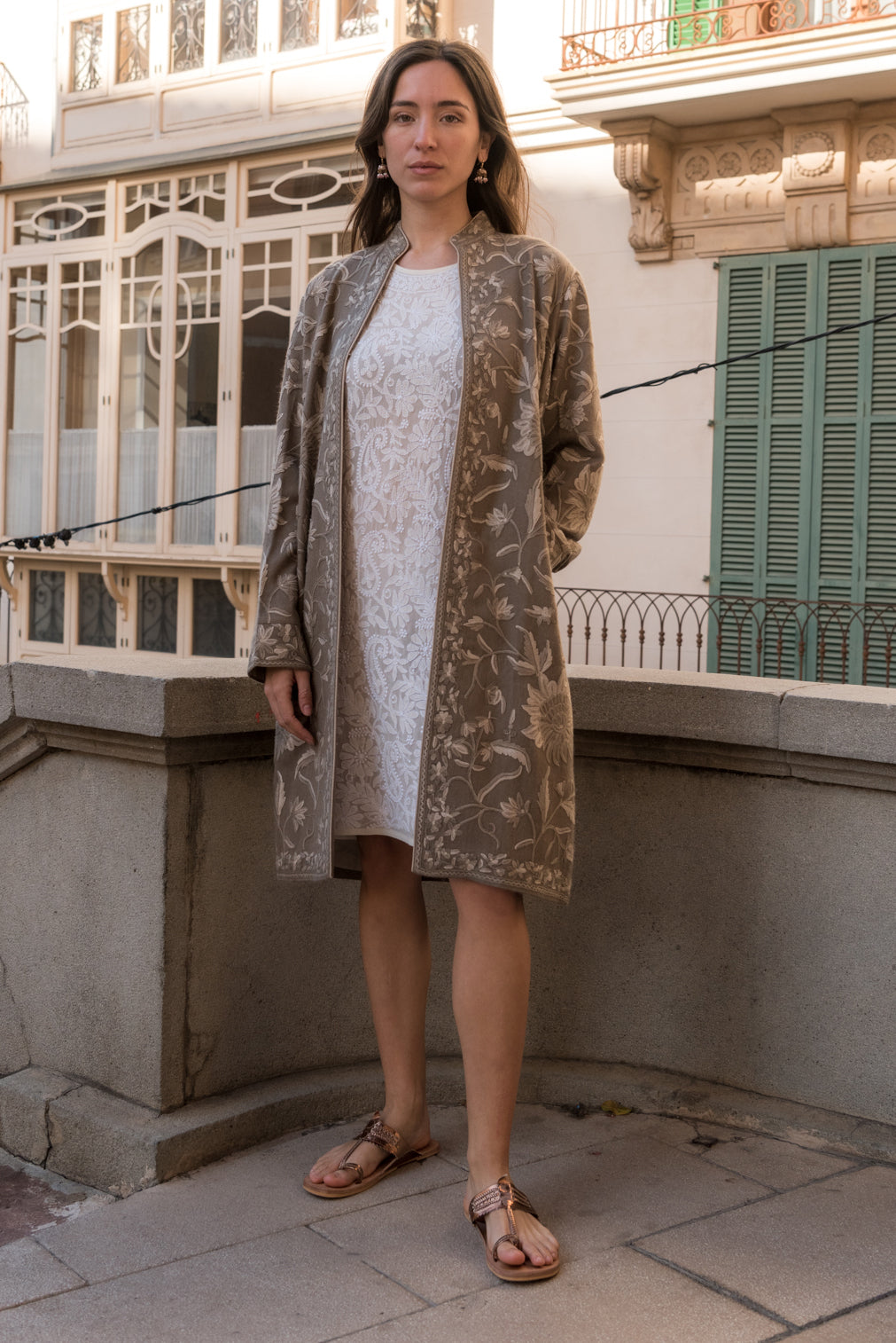 Embroidered Pashmina Coat