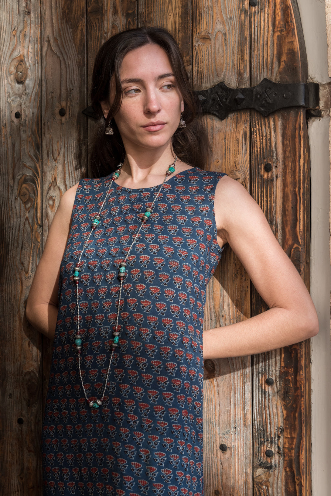 Blue Ajrakh Jackie Dress