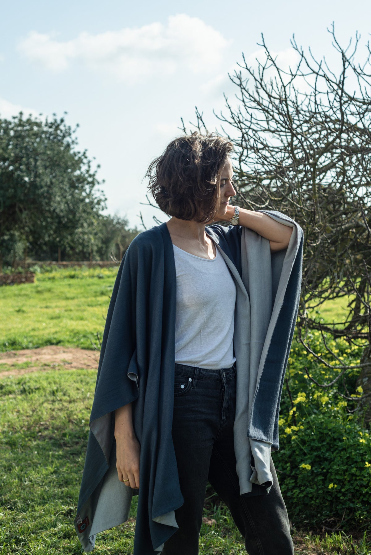 Reversible Pashmina Cape